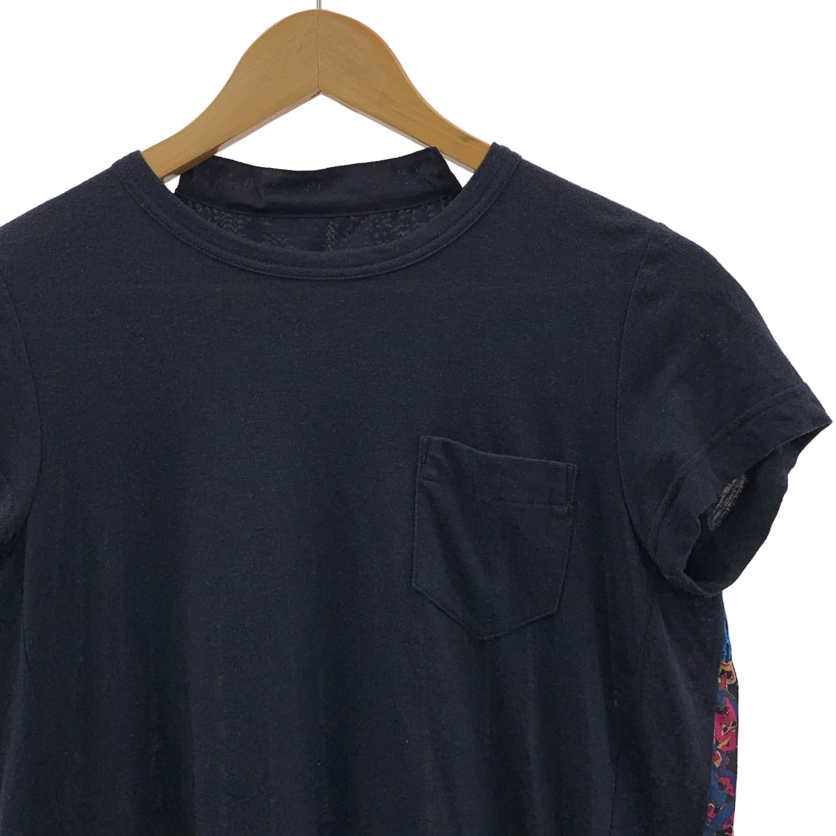sacai / サカイ | バックプリーツ 総柄 プルオーバー カットソー | 2 | レディース