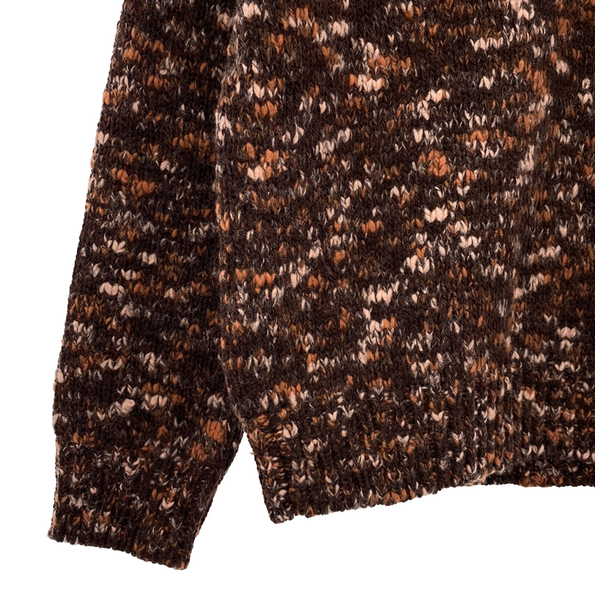 【美品】  AURALEE / オーラリー | 2022AW | WOOL MIX COLOR SLUB YARN KNIT ニット | 1 | ミックスブラウン | レディース