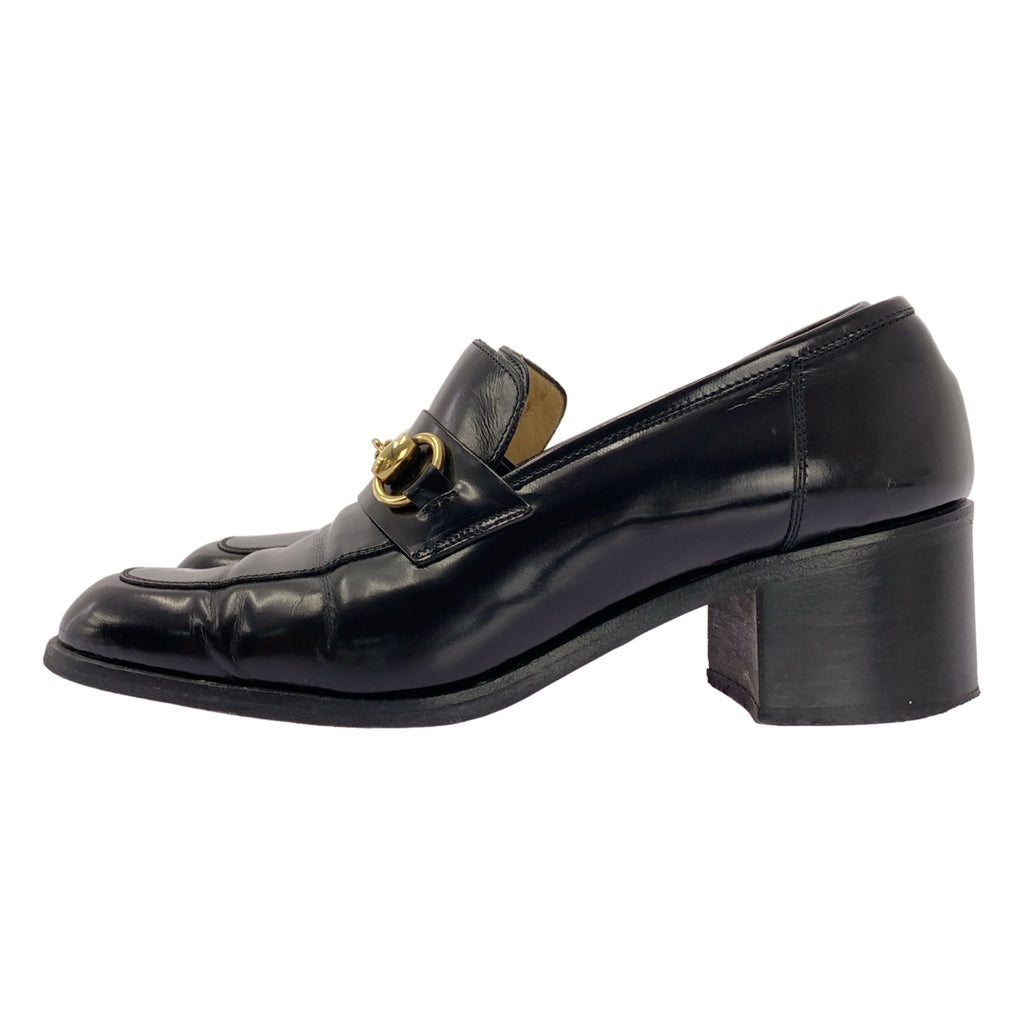 GUCCI / グッチ | 100 0441 レザー ホースビット チャンキーヒール ローファー | 7 | レディース