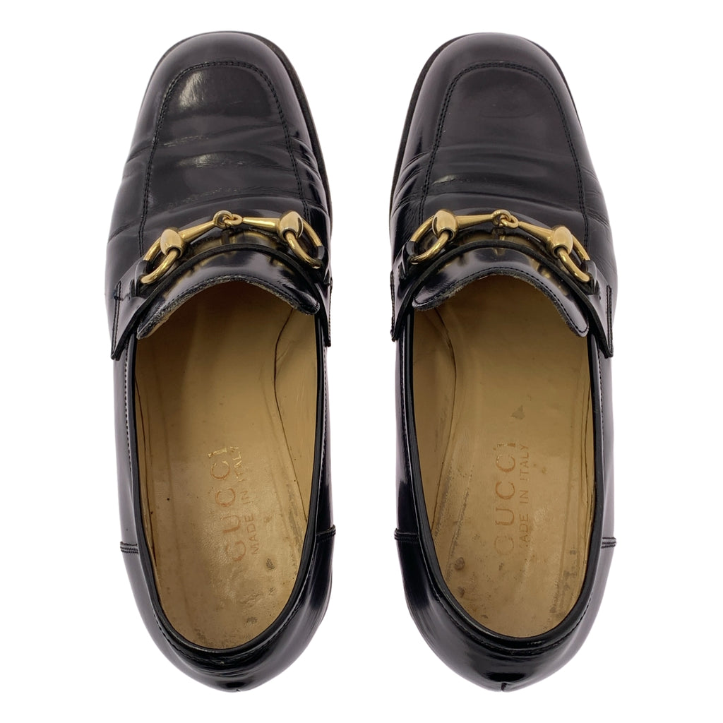 GUCCI / グッチ | 100 0441 レザー ホースビット チャンキーヒール ローファー | 7 | レディース