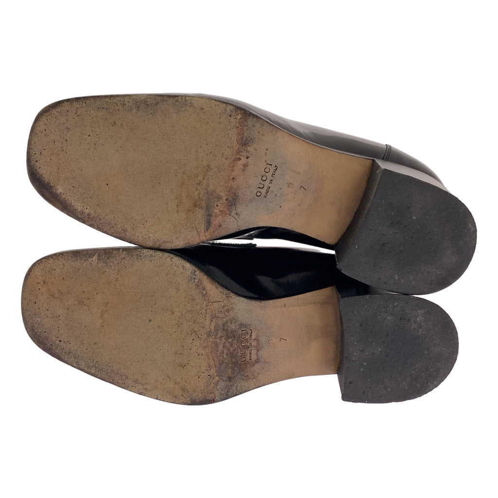 GUCCI / グッチ | 100 0441 レザー ホースビット チャンキーヒール ローファー | 7 | レディース