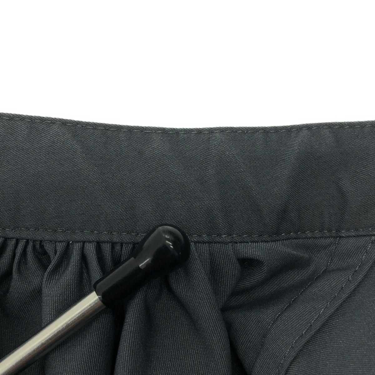 HYKE / ハイク | T/C GATHERED DRESS ギャザー ドレス ワンピース | 2 | グレー | レディース