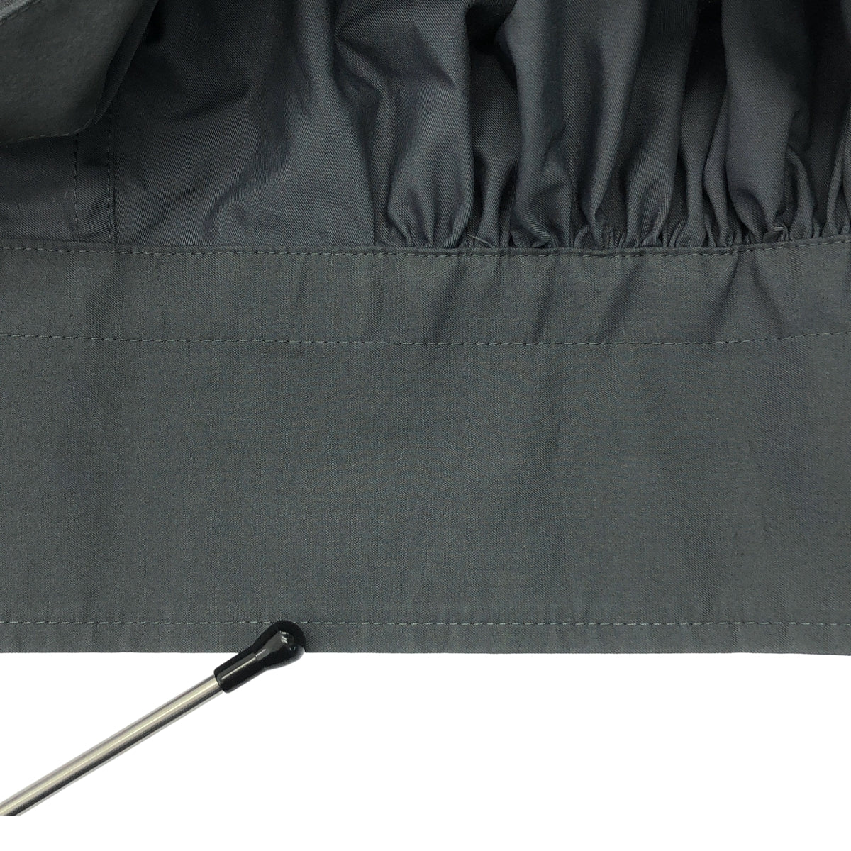 HYKE / ハイク | T/C GATHERED DRESS ギャザー ドレス ワンピース | 2 | グレー | レディース