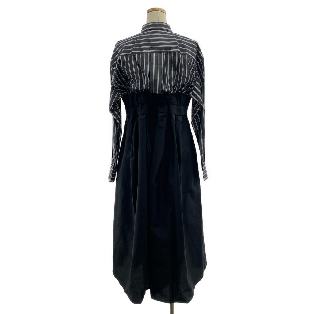 sacai / サカイ | 2022AW | ストライプ シャツ ドッキング ワンピース | 1 | レディース