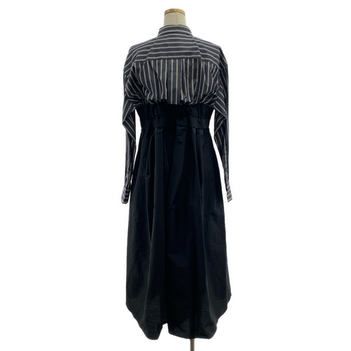 sacai / サカイ | 2022AW | ストライプ シャツ ドッキング ワンピース | 1 | レディース