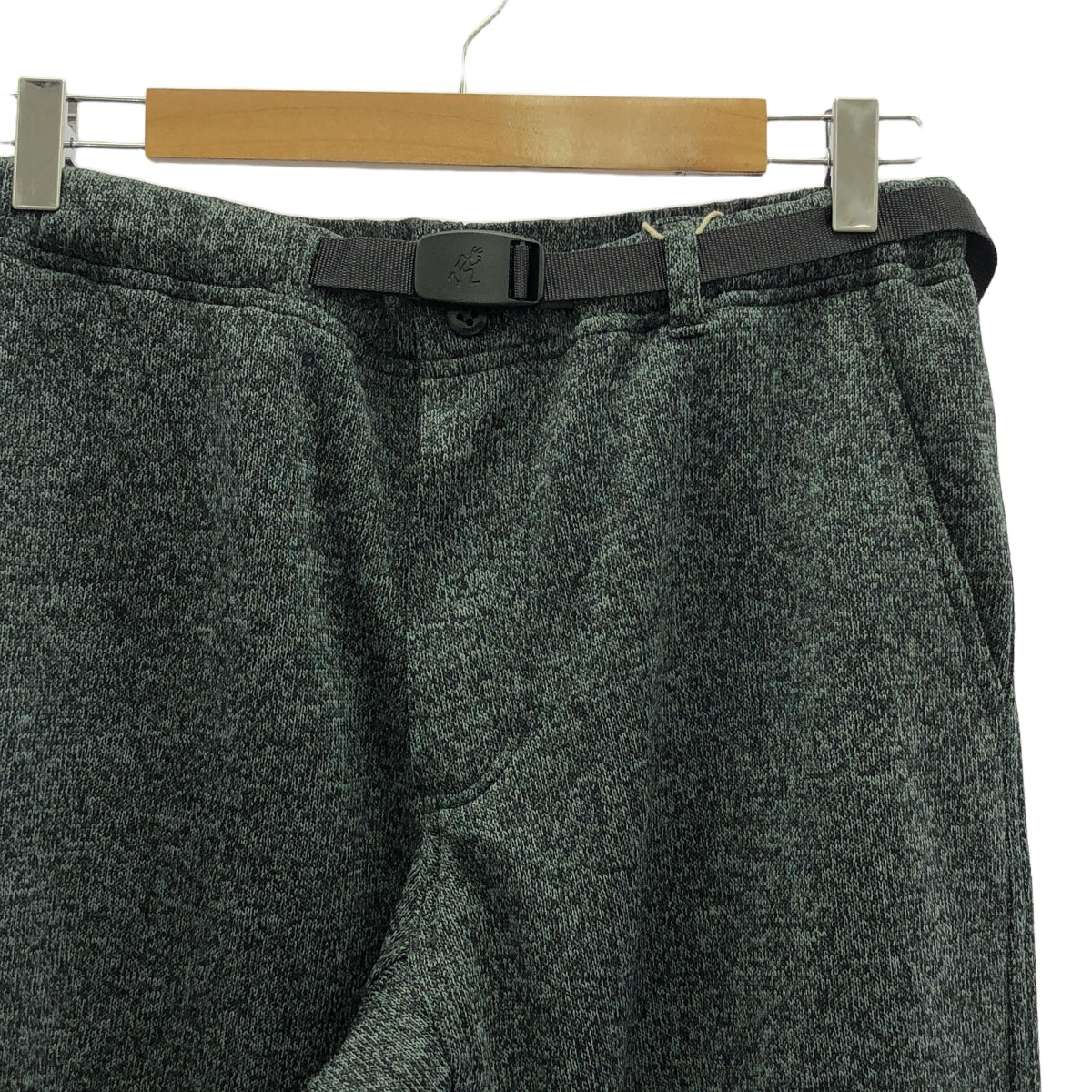 [新品] GRAMICCI / Gramicci | 黏合針織抓絨窄羅紋褲 | L | 炭灰色 | 女款