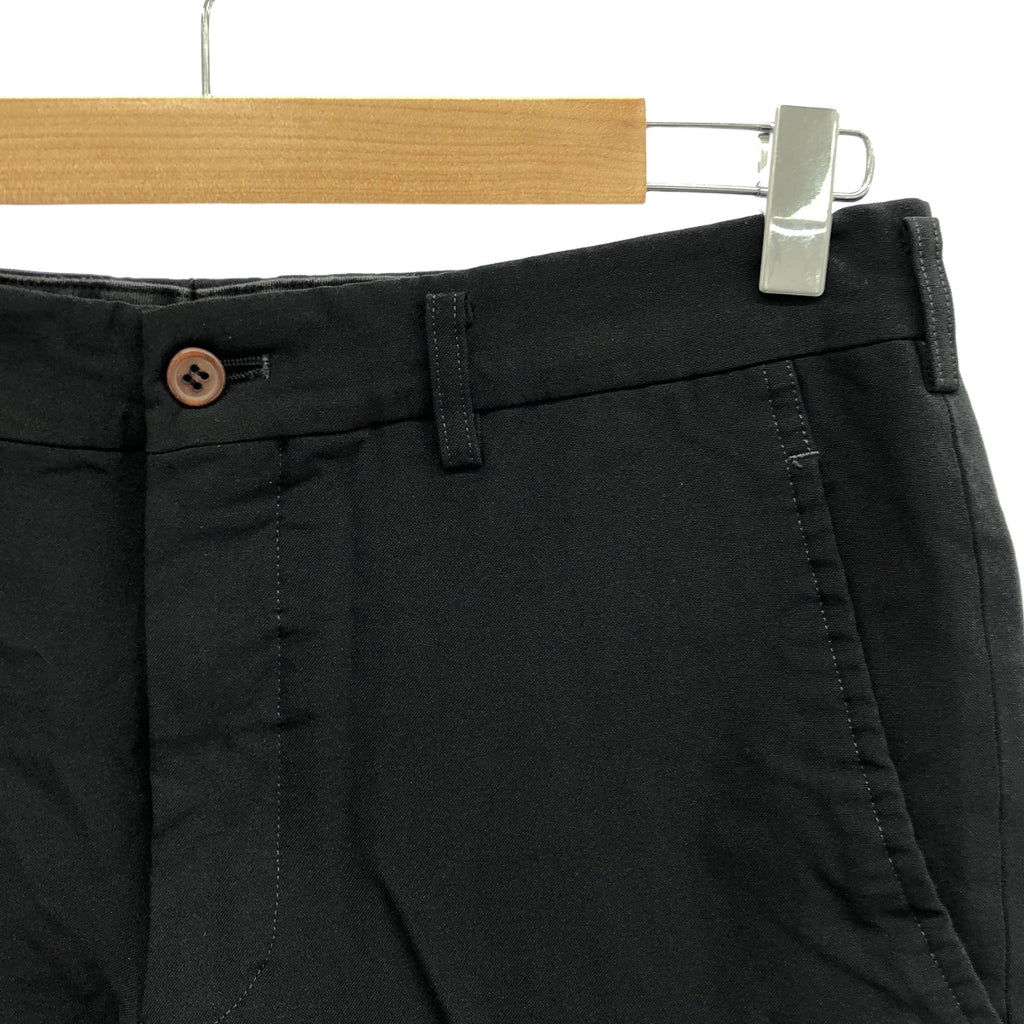COMME des GARCONS HOMME PLUS / 콤데 갤슨 옴플루스 | 2015SS | 폴리 에스테르 제품 가공 슬랙스 팬츠 | S | 블랙 | 남성