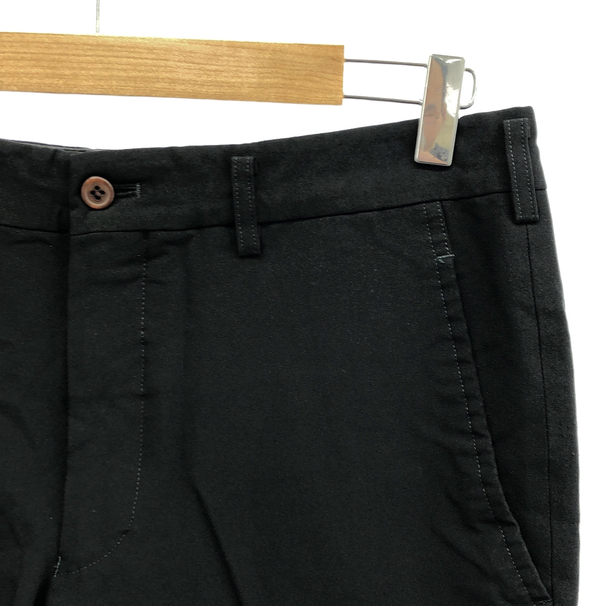 COMME des GARCONS HOMME PLUS / コムデギャルソンオムプリュス | 2015SS | ポリエステル 製品加工 スラックス パンツ | S | ブラック | メンズ