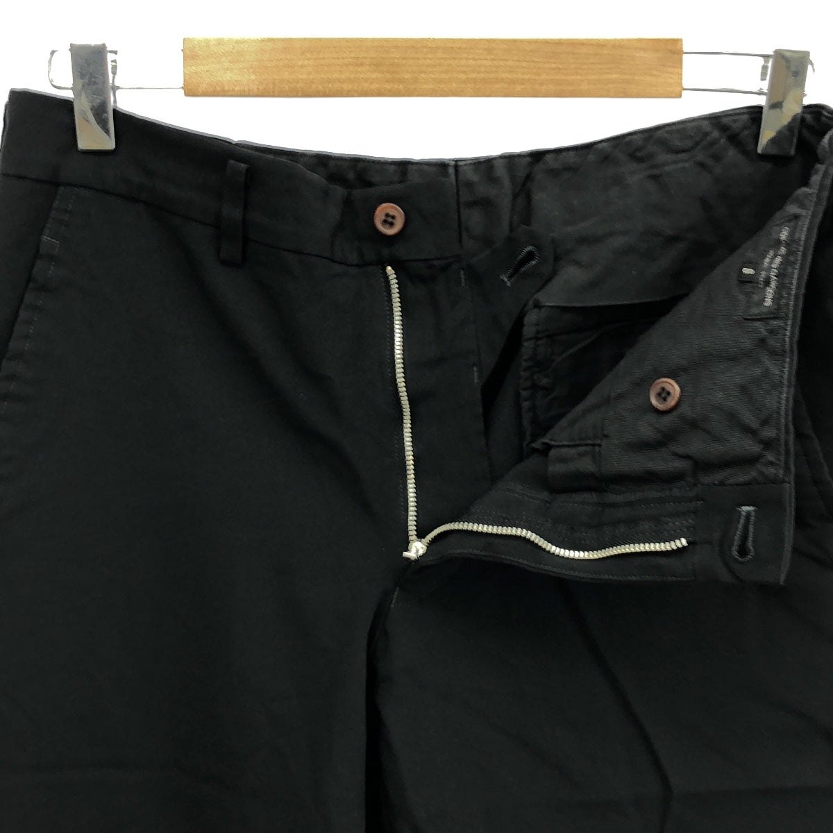 COMME des GARCONS HOMME PLUS / 콤데 갤슨 옴플루스 | 2015SS | 폴리 에스테르 제품 가공 슬랙스 팬츠 | S | 블랙 | 남성