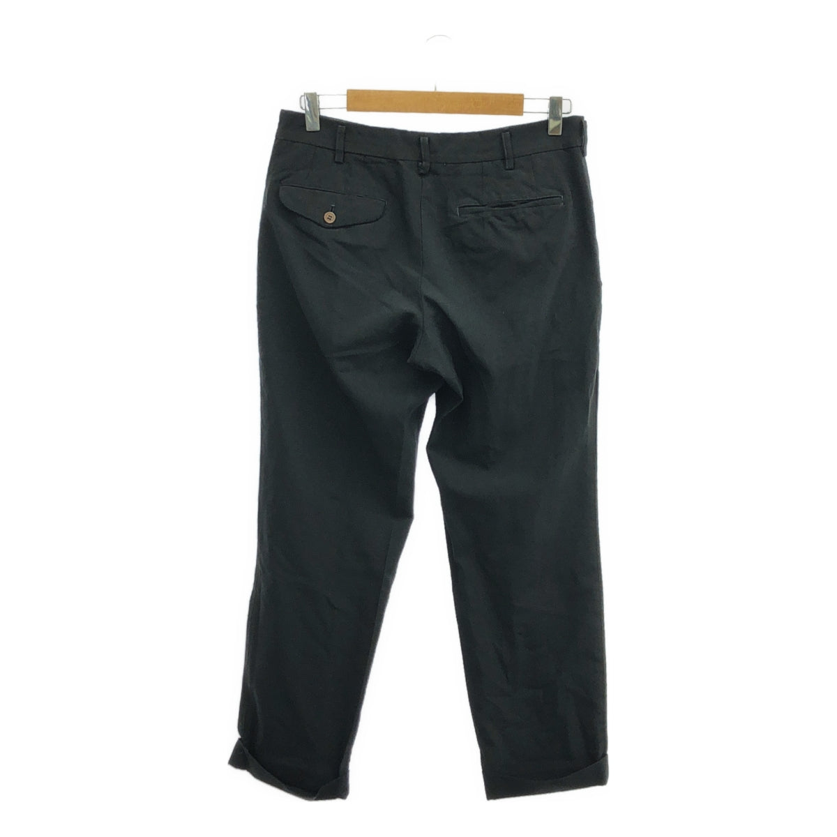 COMME des GARCONS HOMME PLUS / 콤데 갤슨 옴플루스 | 2015SS | 폴리 에스테르 제품 가공 슬랙스 팬츠 | S | 블랙 | 남성