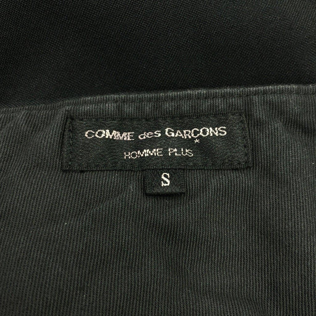 COMME des GARCONS HOMME PLUS / 콤데 갤슨 옴플루스 | 2015SS | 폴리 에스테르 제품 가공 슬랙스 팬츠 | S | 블랙 | 남성