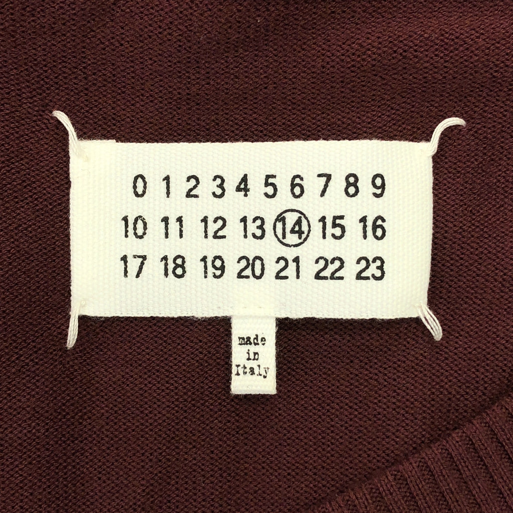 Maison Margiela / メゾンマルジェラ | 2016AW | ウール Vネック エルボーパッチ ニット | L | メンズ