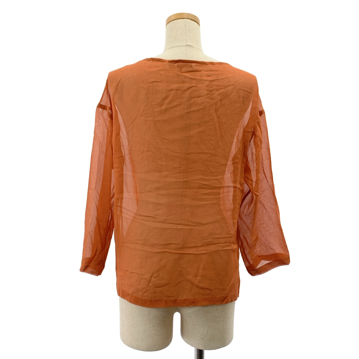 DRIES VAN NOTEN / 드리스 반노텐 | silk 100% / 실크 뜨개질 장식 시어 블라우스 | 38 |