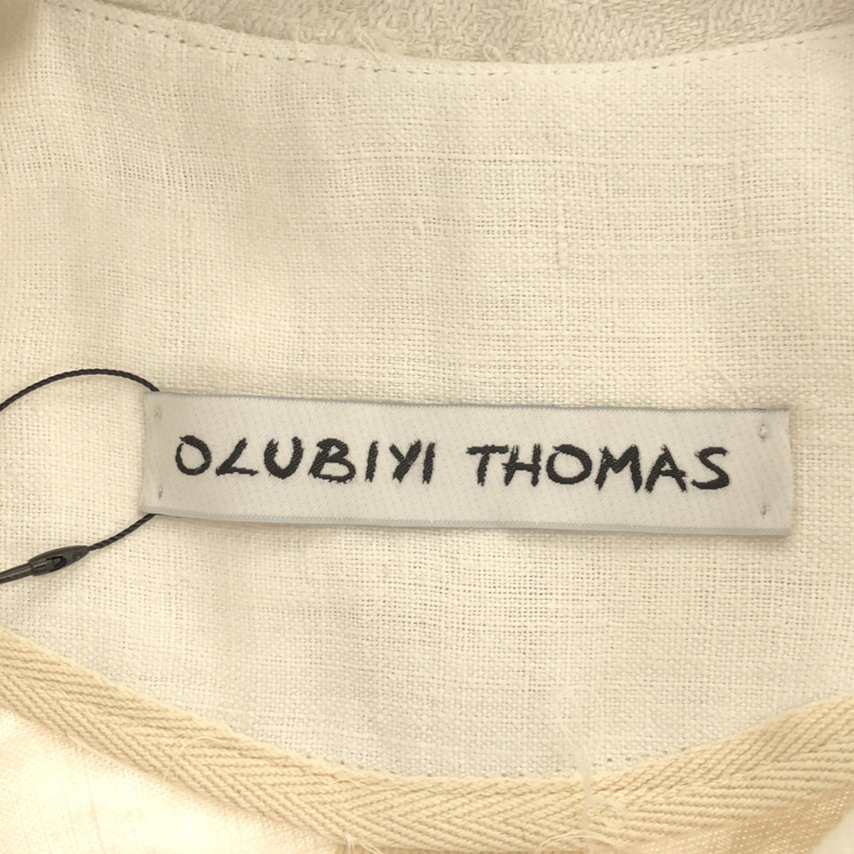 【신품】 OLUBIYI THOMAS / 오르비 토마스 | 2024SS | work jacket 빈티지 패브릭 워크 재킷 | 2 | 오프 화이트 | 남성