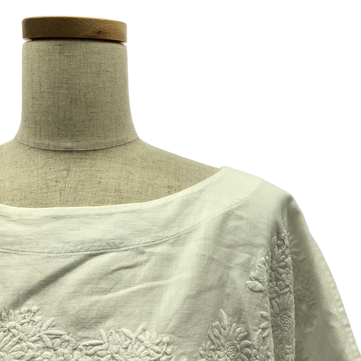 45r / フォーティファイブアール | コットン フラワー 花刺しゅう デザイン ブラウス | 0 | ホワイト | レディース