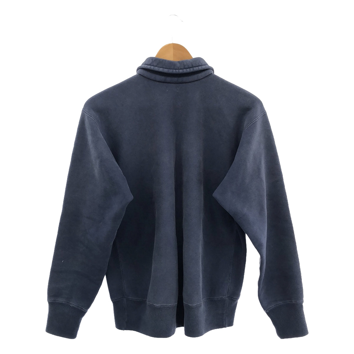 A.PRESSE / アプレッセ | 2023AW | Vintage Half Zip Sweatshirt / 染め加工 ハーフジップ スウェット プルオーバー | 1 | Navy | メンズ