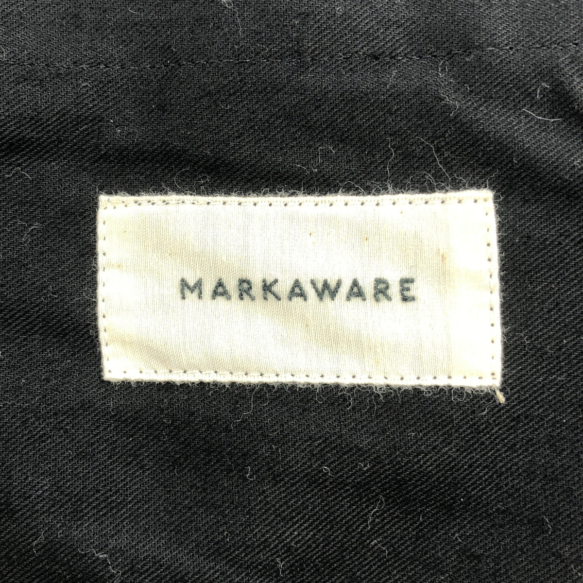 [品相良好] MARKAWARE | 羊絨緞三褶寬褲 | 1 | 黑色 | 男款