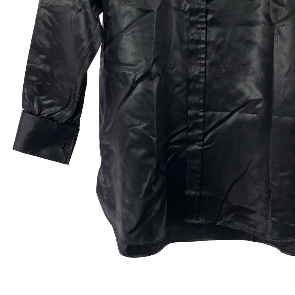 【美品】  Maison Margiela / メゾンマルジェラ | 2022AW | オーバーサイズ ダブルカフス シャツ | 38 | ブラック | レディース