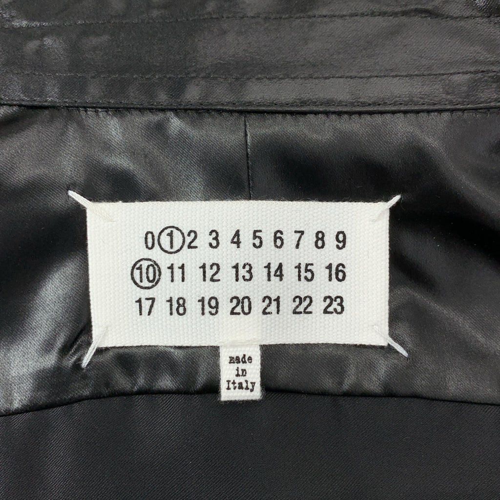 【美品】  Maison Margiela / メゾンマルジェラ | 2022AW | オーバーサイズ ダブルカフス シャツ | 38 | ブラック | レディース
