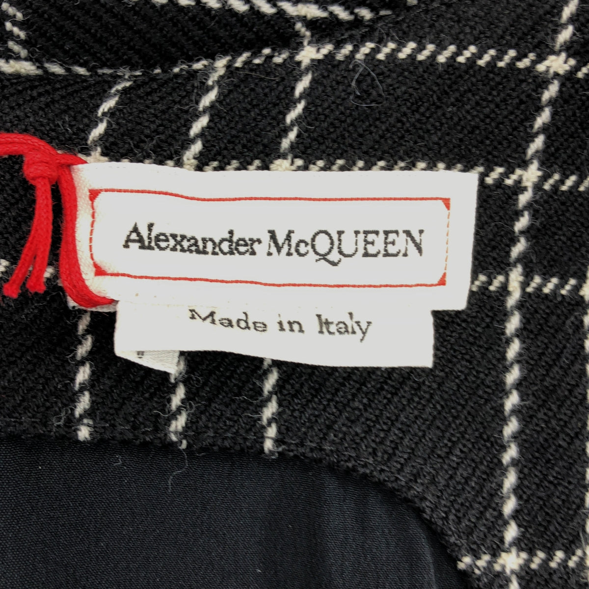 【美品】  ALEXANDER MCQUEEN / アレキサンダーマックイーン | ボリューム ドレス ワンピース / 総裏地 | 44 | ブラック/ホワイト | レディース