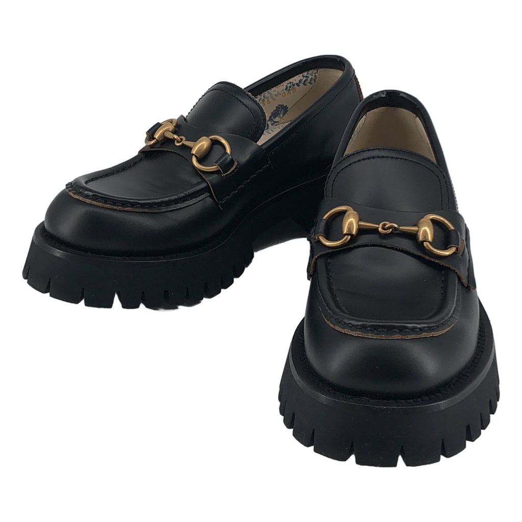 GUCCI / グッチ | レザー Bee 刺しゅう ホースビット ローファー | 35.5 | レディース