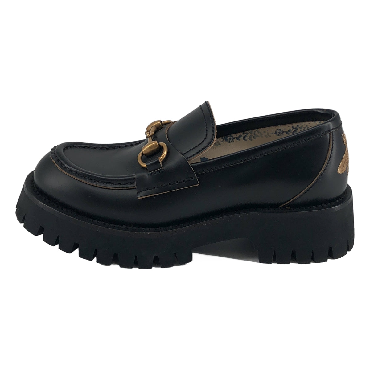 GUCCI / グッチ | レザー Bee 刺しゅう ホースビット ローファー | 35.5 | レディース