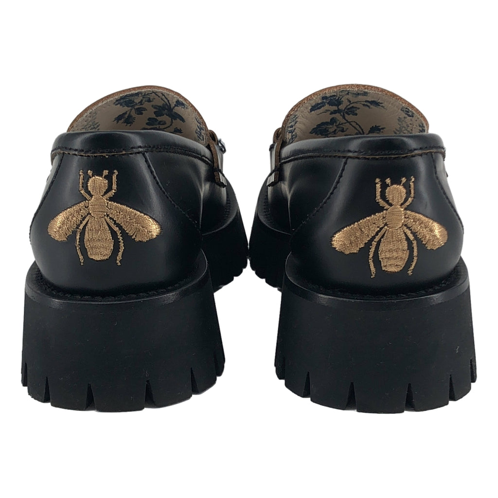 GUCCI / グッチ | レザー Bee 刺しゅう ホースビット ローファー | 35.5 | レディース