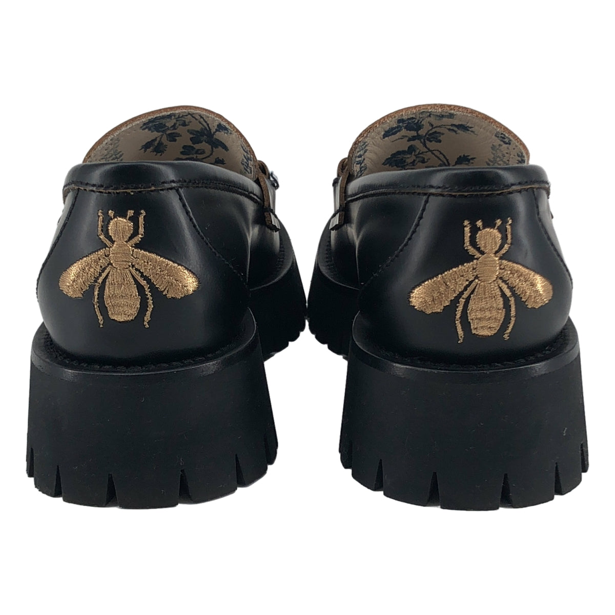 GUCCI / グッチ | レザー Bee 刺しゅう ホースビット ローファー | 35.5 | レディース