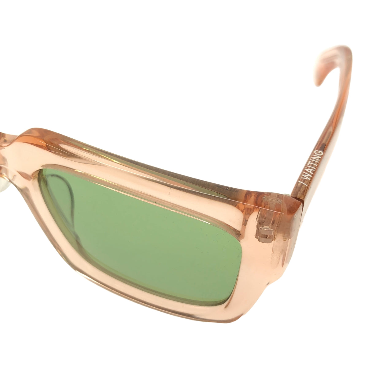 [成色好] 等待陽光 | 棕色 E6 綠色鏡片（亞洲款）/彩色鏡片透明鏡框太陽眼鏡眼鏡 | 54□22 | 棕色/綠色 | 女款