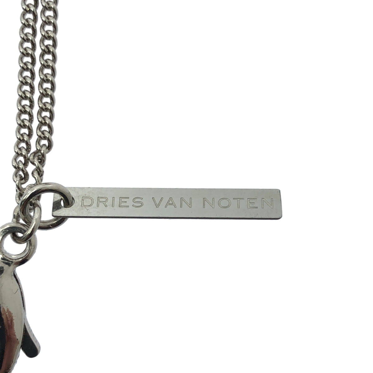 DRIES VAN NOTEN / ドリスヴァンノッテン | 2024AW | タイガーアイ ストーン チェーンネックレス |