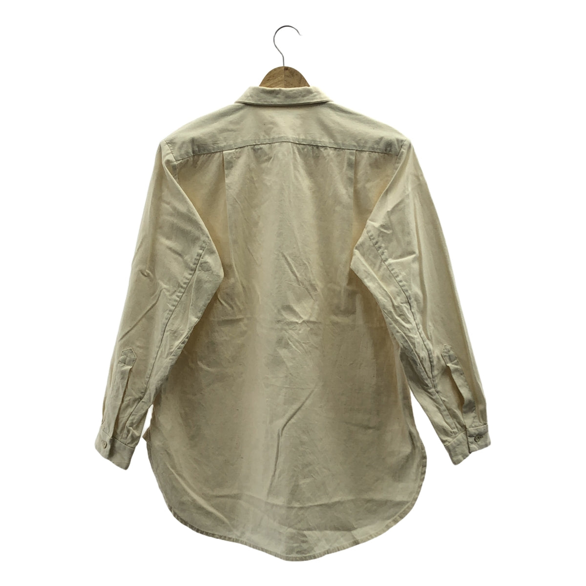 FRANK LEDER | INTAGE 亞麻床單襯衫 | XS | 象牙白 | 男款