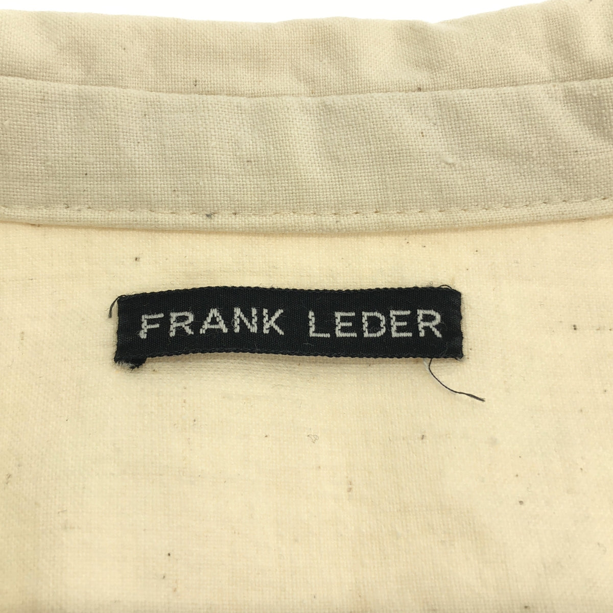 FRANK LEDER | INTAGE 亞麻床單襯衫 | XS | 象牙白 | 男款