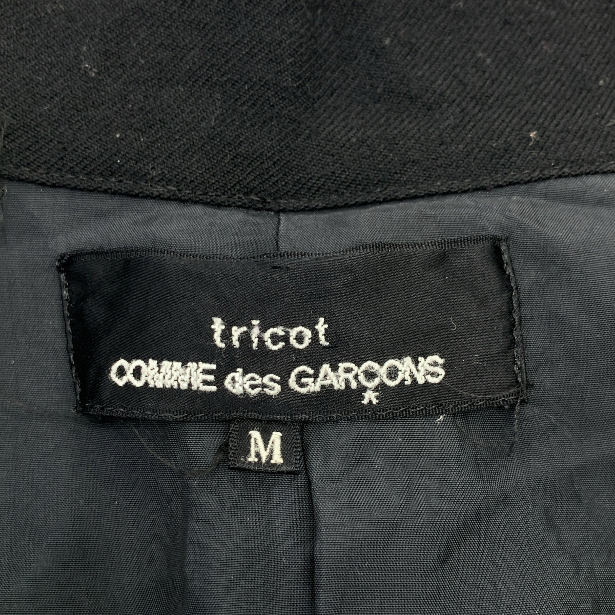 tricot COMME des GARCONS / Tricom De Galson | 제품 세척 가공 컷오프 울 프린지 재킷 | M | 여성