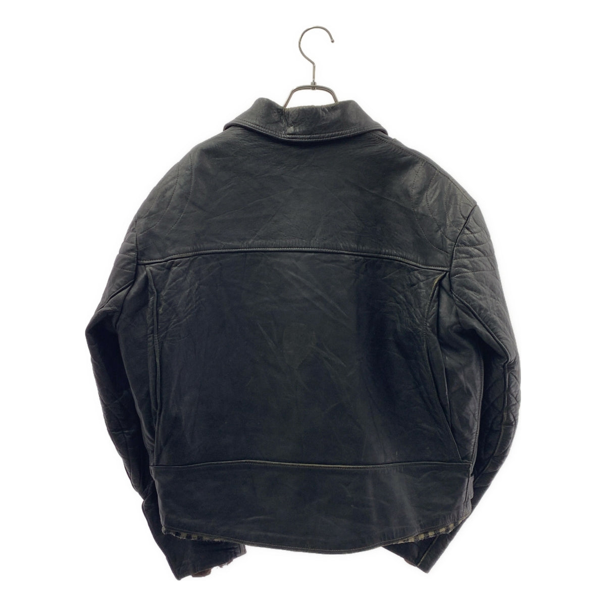 EURO VINTAGE / 유로 빈티지 | 프랑스 군 라이너가있는 가죽 재킷 |