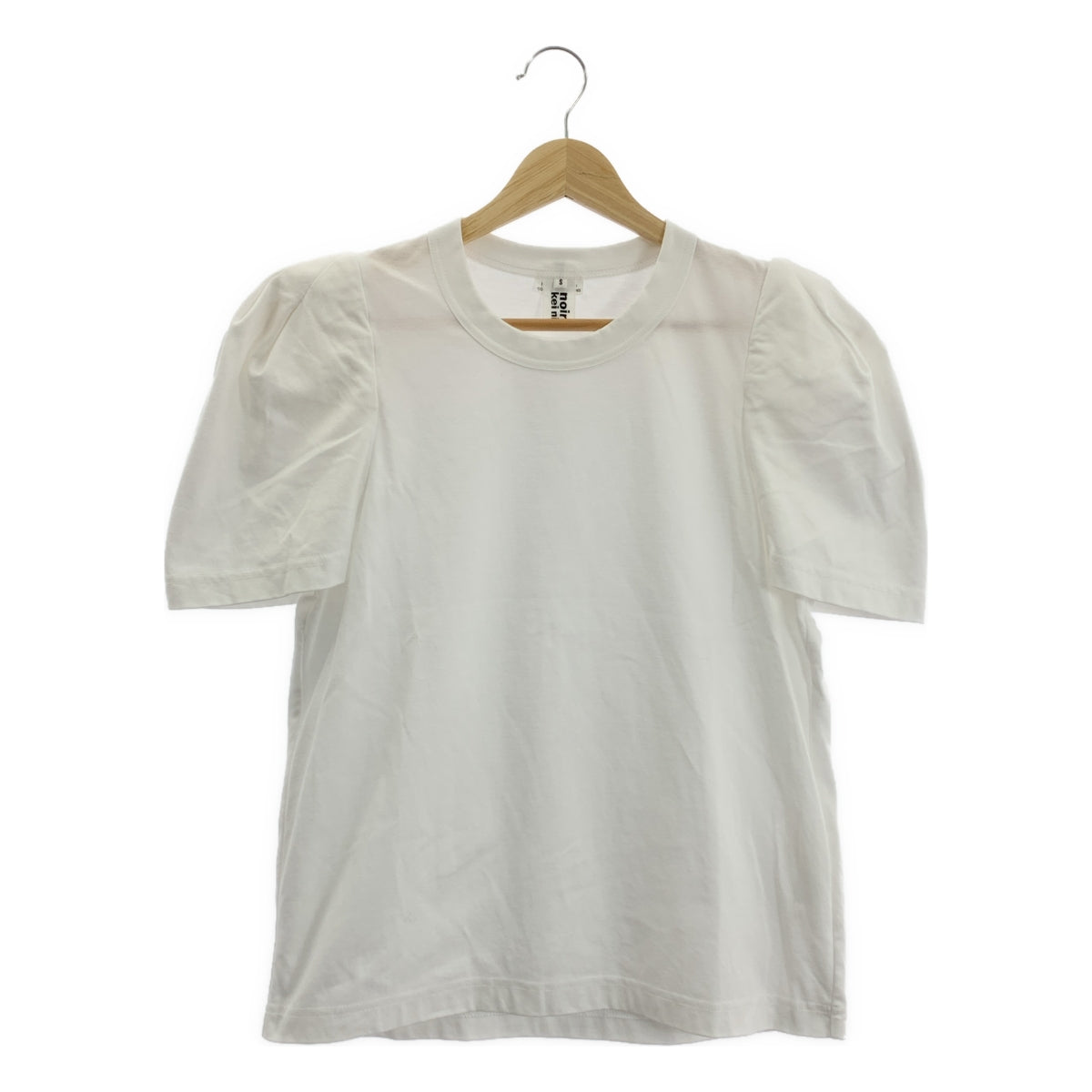 noir kei ninomiya / 느와르 케이니노미야 | 2025SS | 코튼 퍼프 파워 슬리브 크루넥 컷소우 | S | 남성