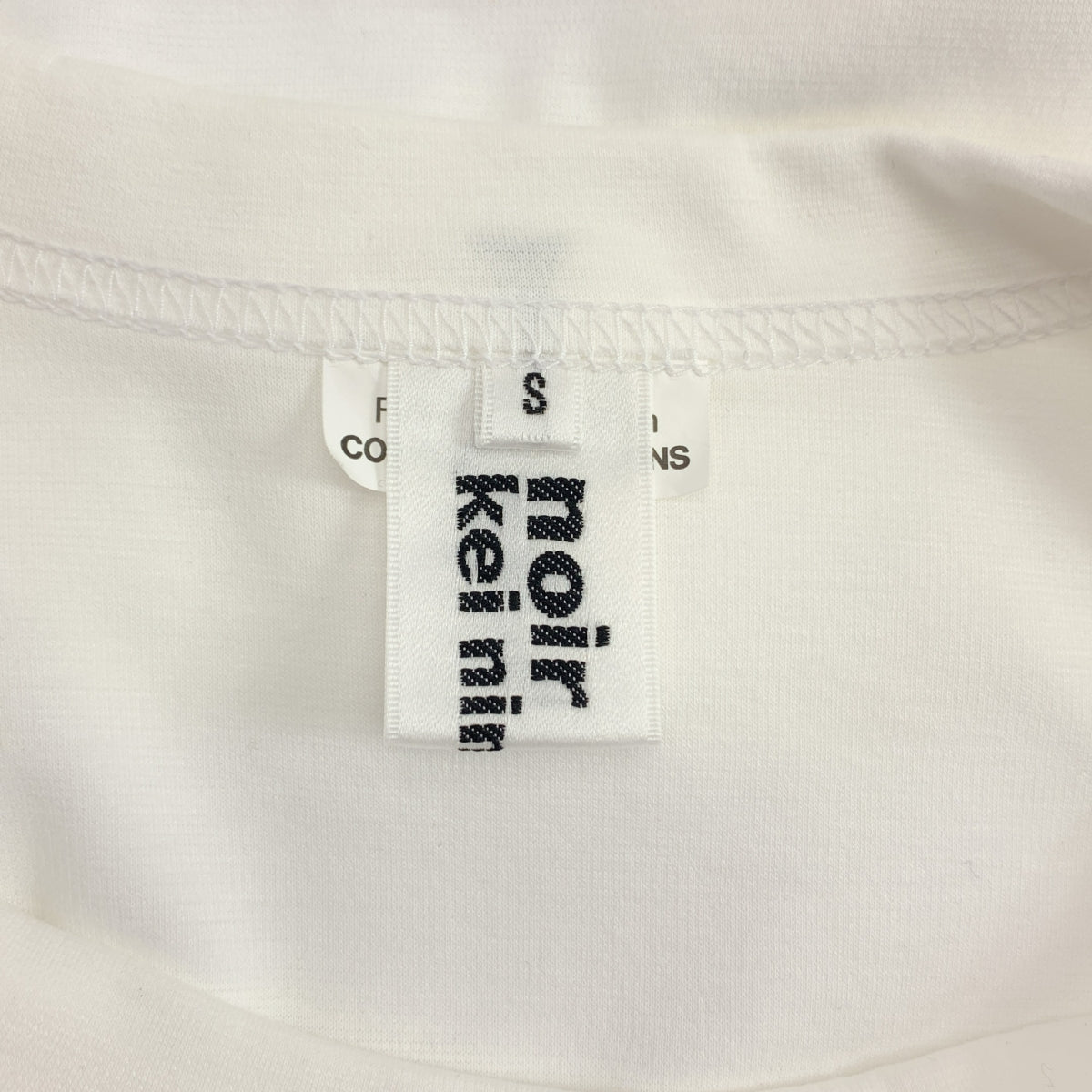 noir kei ninomiya / 느와르 케이니노미야 | 2025SS | 코튼 퍼프 파워 슬리브 크루넥 컷소우 | S | 남성