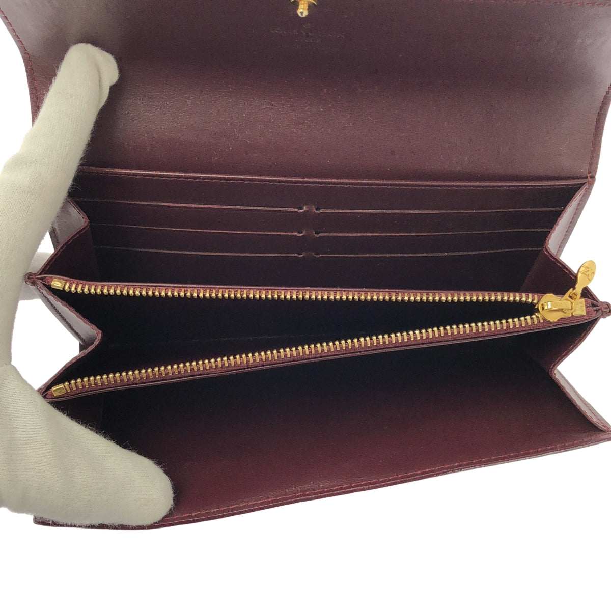 ルイヴィトン ヴェルニ ポルトフォイユサラ 長財布 モノグラム LOUIS