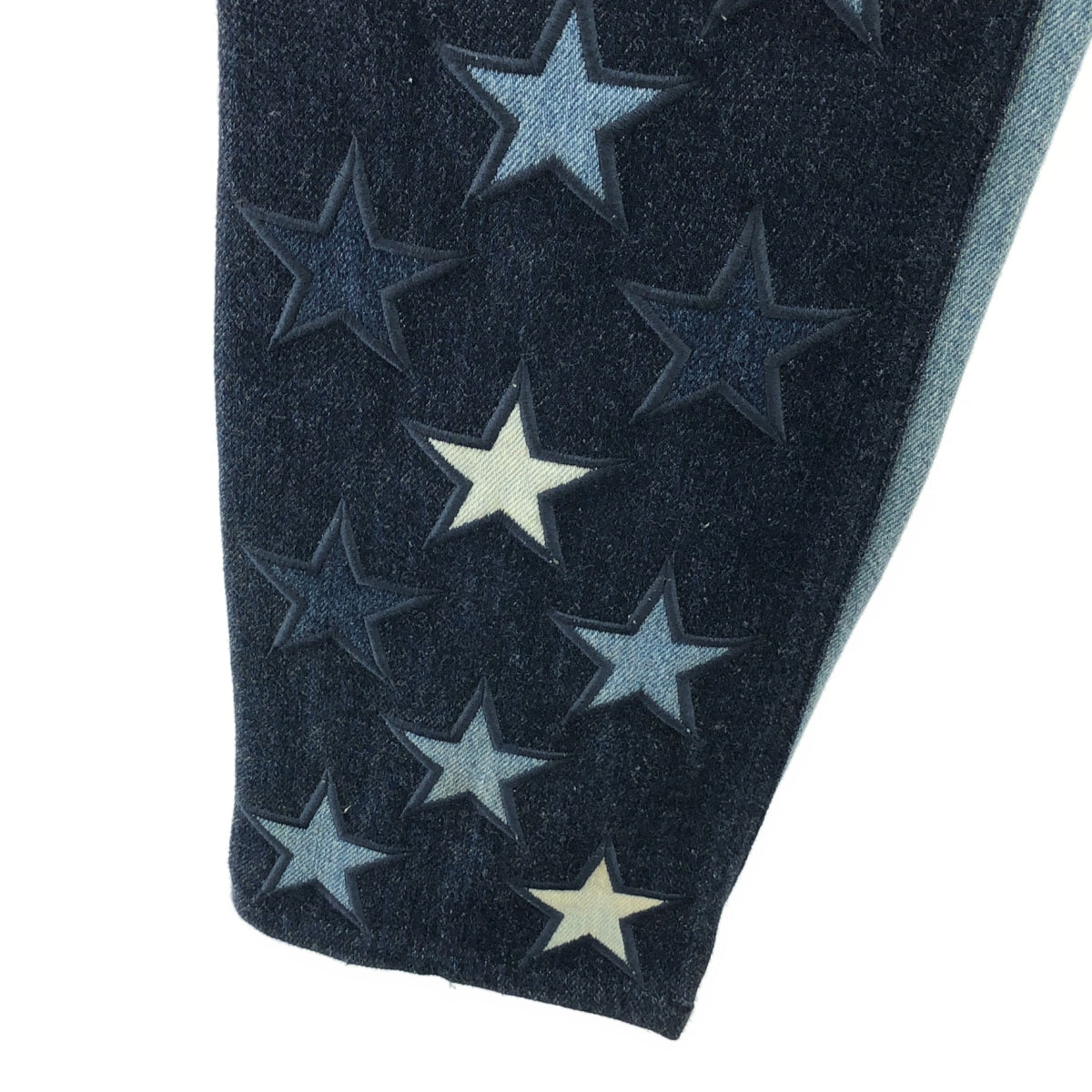 GIVENCHY / 지방시 | 스타 자수 전환 데님 팬츠 | 29 | 인디고 | 남성