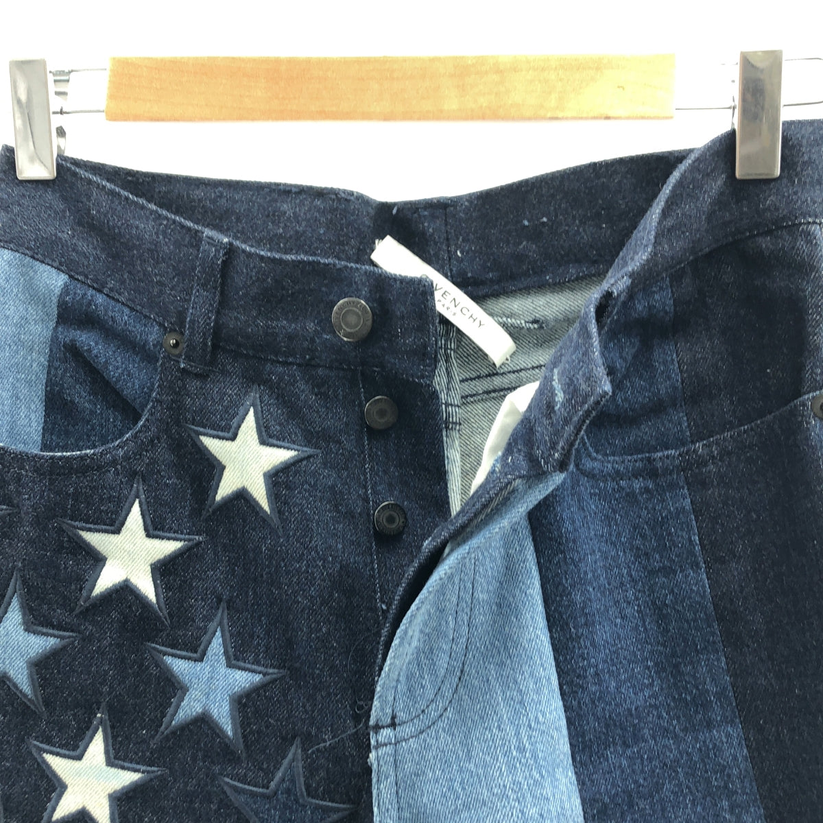 GIVENCHY / 지방시 | 스타 자수 전환 데님 팬츠 | 29 | 인디고 | 남성