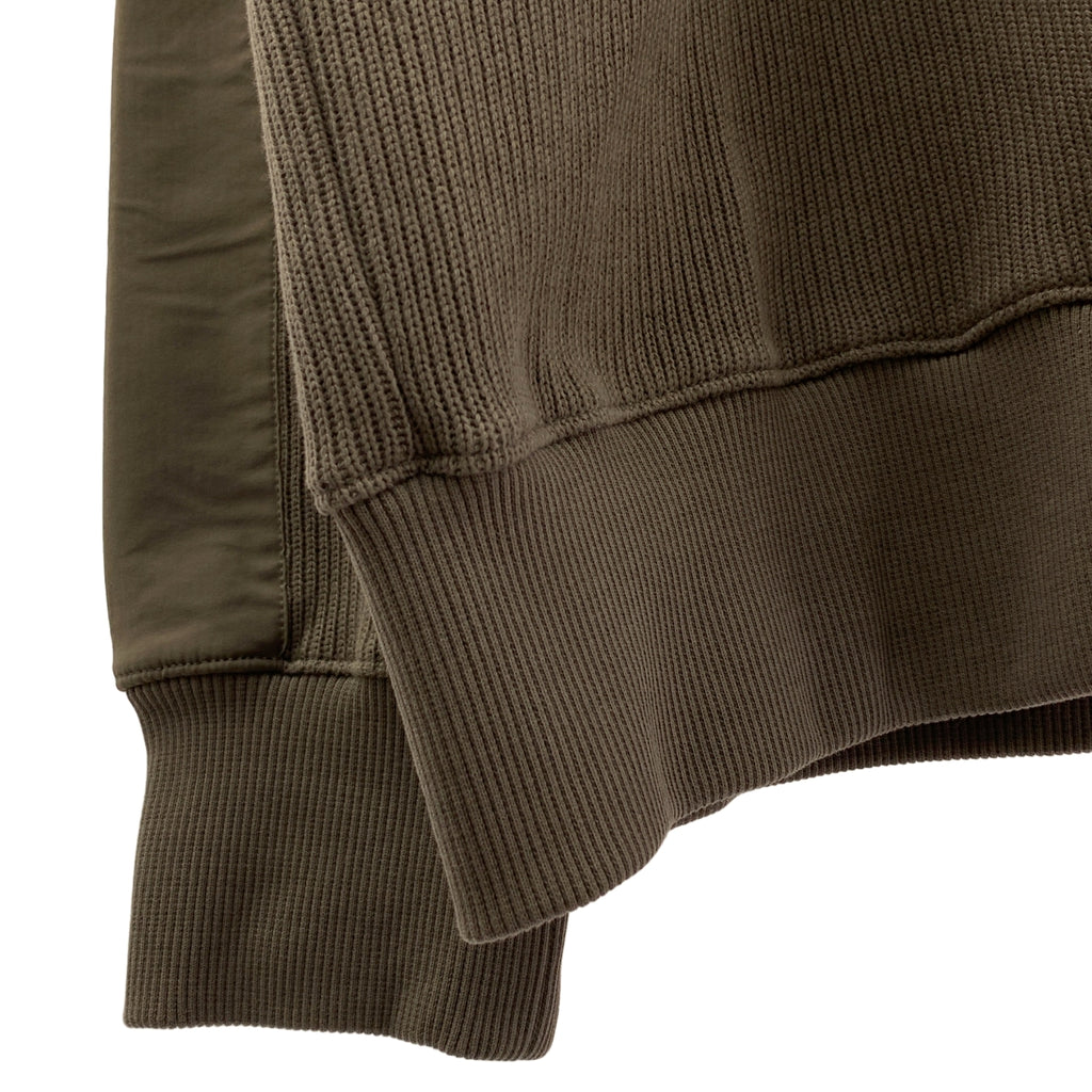 HERNO / ヘルノ | Resort / リゾート ロゴジップ ハイネック ニット プルオーバー | XL | グレー | メンズ