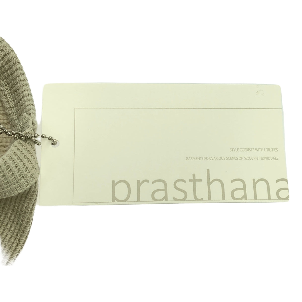 [新] prasthana / Prasthana |寬圓領 | M |米色 |男士