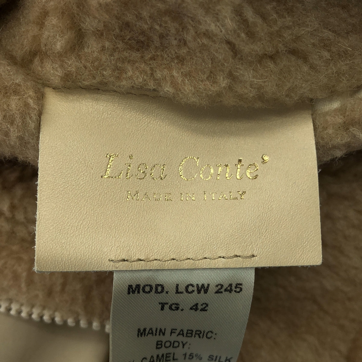 Lisa Conte / 리사콘테 | 카멜퍼 보아 후드 재킷 | 42 | 라이트 브라운 | 여성