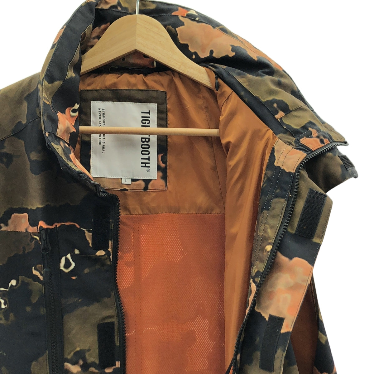 TIGHTBOOTH PRODUCTION / タイトブースプロダクション | 2024SS | RIPSTOP TACTICAL VEST ORANGE CAMO リップストップ タクティカル ベスト オレンジカモ 迷彩 | L | マルチカラー | メンズ