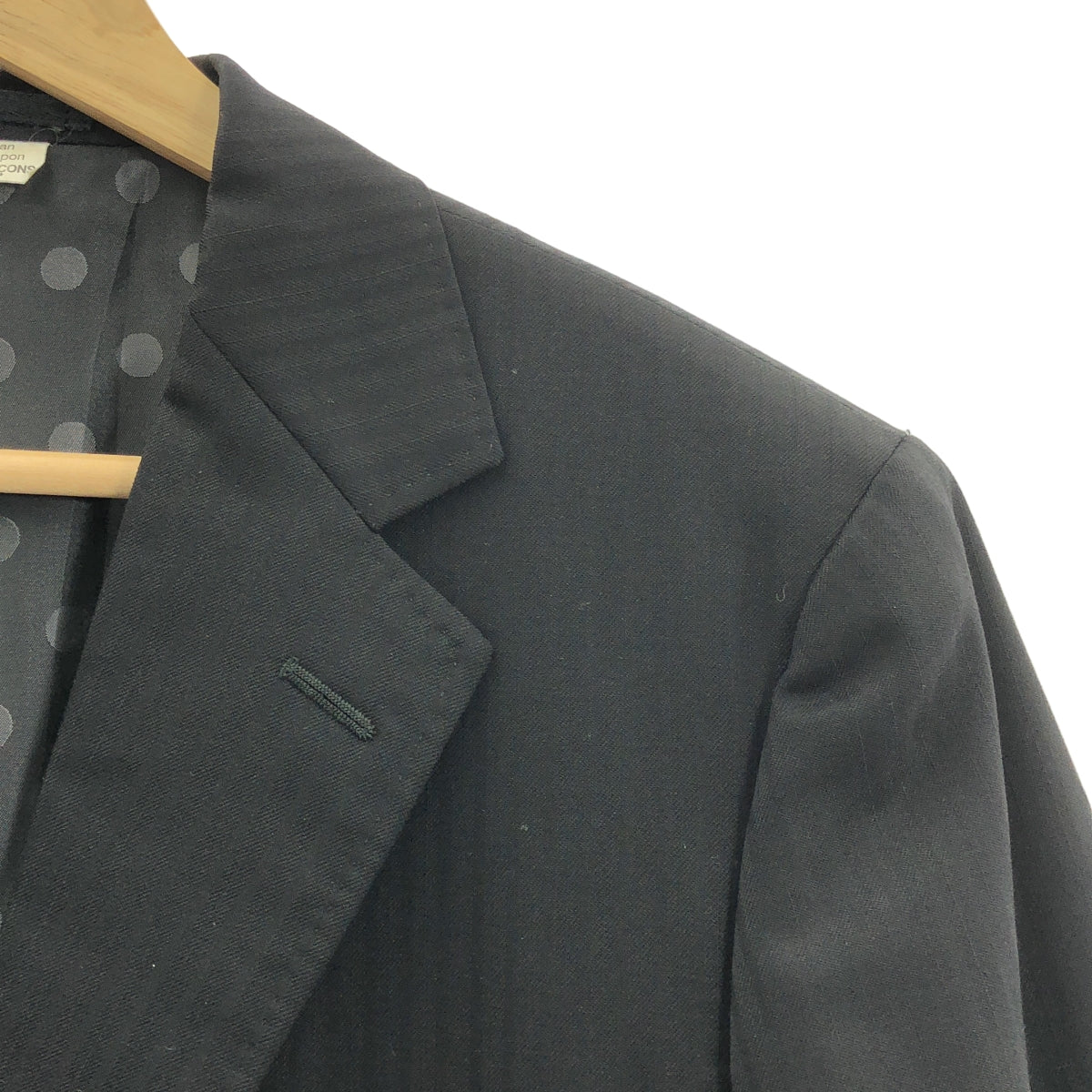 COMME des GARCONS HOMME DEUX / コムデギャルソンオムドゥ | 2017AW | ウール ストライプ テーラードジャケット | S | メンズ