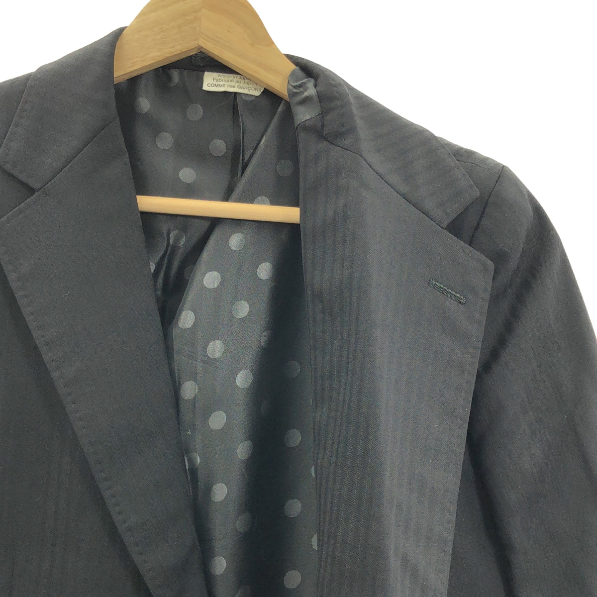 COMME des GARCONS HOMME DEUX / コムデギャルソンオムドゥ | 2017AW | ウール ストライプ テーラードジャケット | S | メンズ