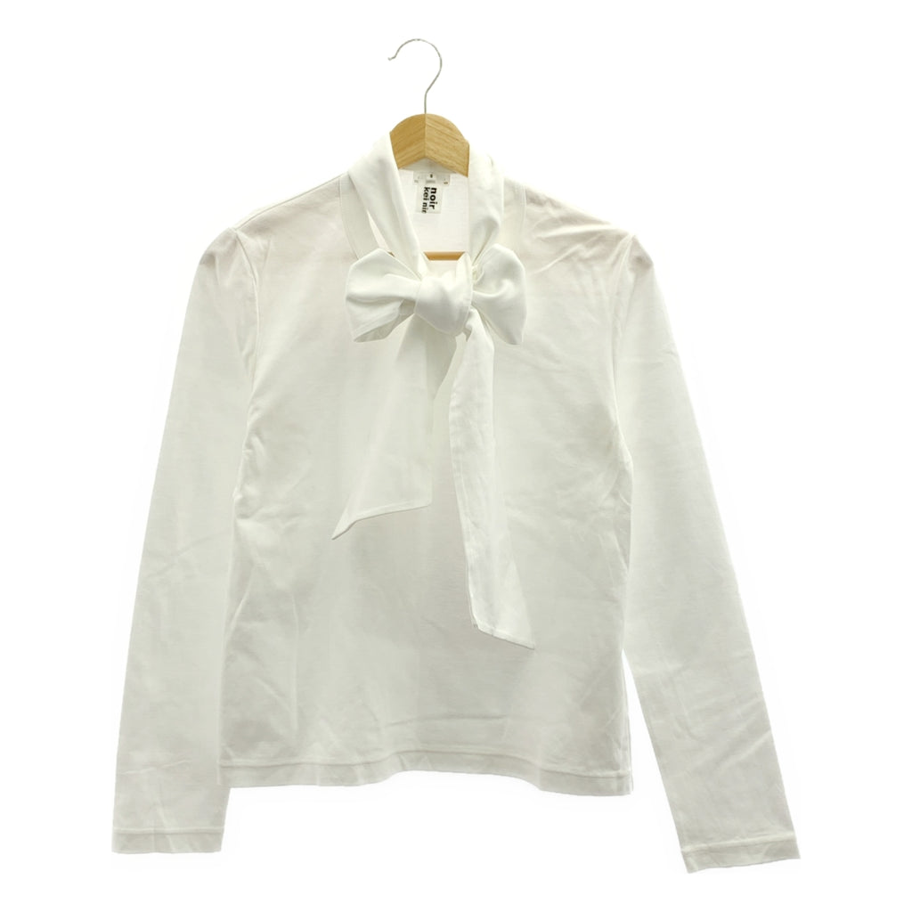 noir kei ninomiya / 느와르 케이니노미야 | 2024AW | 코튼 변형 크루넥 컷소우 | S |