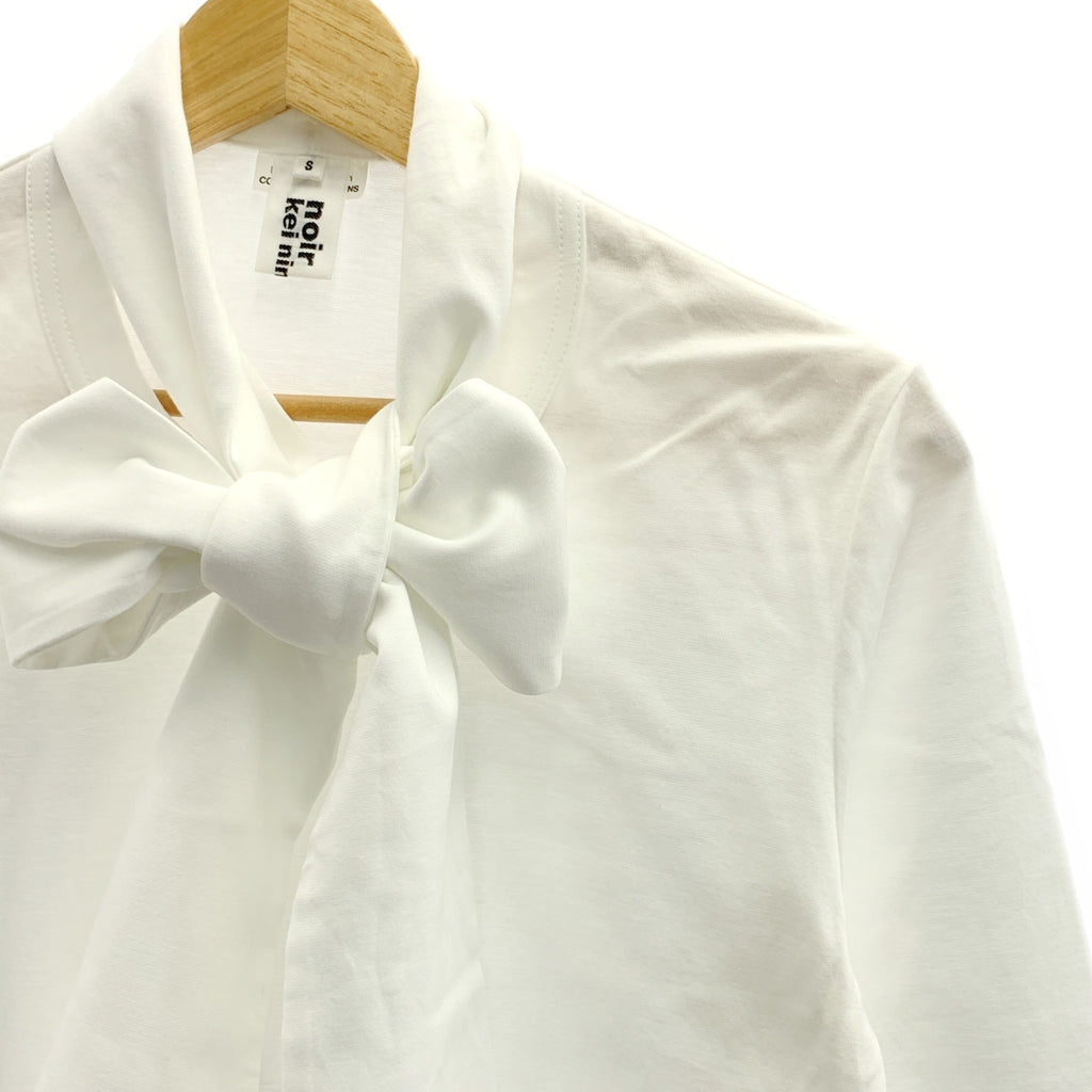 noir kei ninomiya / 느와르 케이니노미야 | 2024AW | 코튼 변형 크루넥 컷소우 | S |