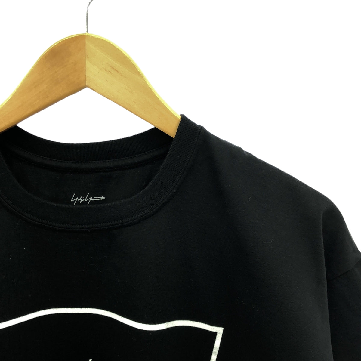 【미품】 NEIGHBORHOOD / 네이버 후드 | 2023AW | NH X YOHJI YAMAMOTO TEE SS-1 요우지야마모토 T셔츠 | XL | 블랙 |