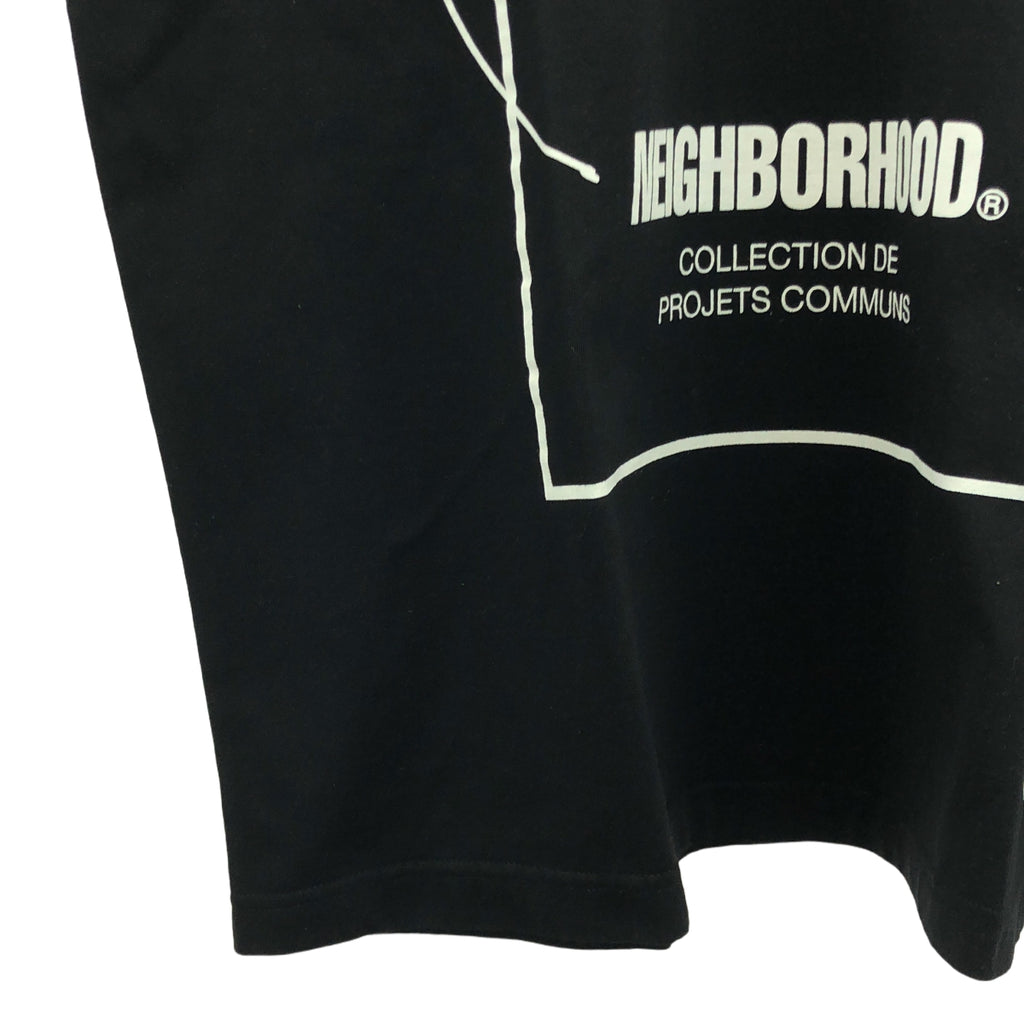 【미품】 NEIGHBORHOOD / 네이버 후드 | 2023AW | NH X YOHJI YAMAMOTO TEE SS-1 요우지야마모토 T셔츠 | XL | 블랙 |
