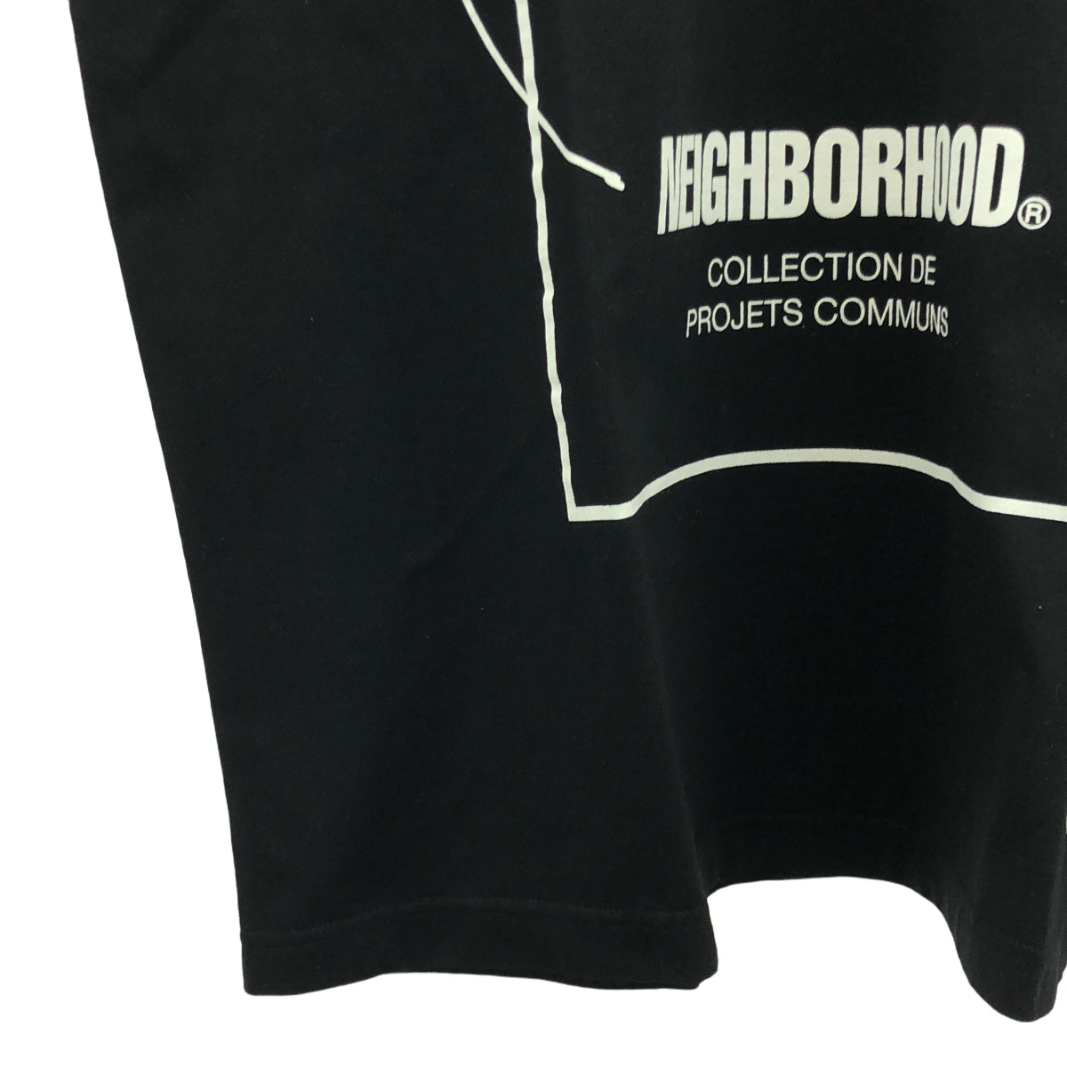 【미품】 NEIGHBORHOOD / 네이버 후드 | 2023AW | NH X YOHJI YAMAMOTO TEE SS-1 요우지야마모토 T셔츠 | XL | 블랙 |
